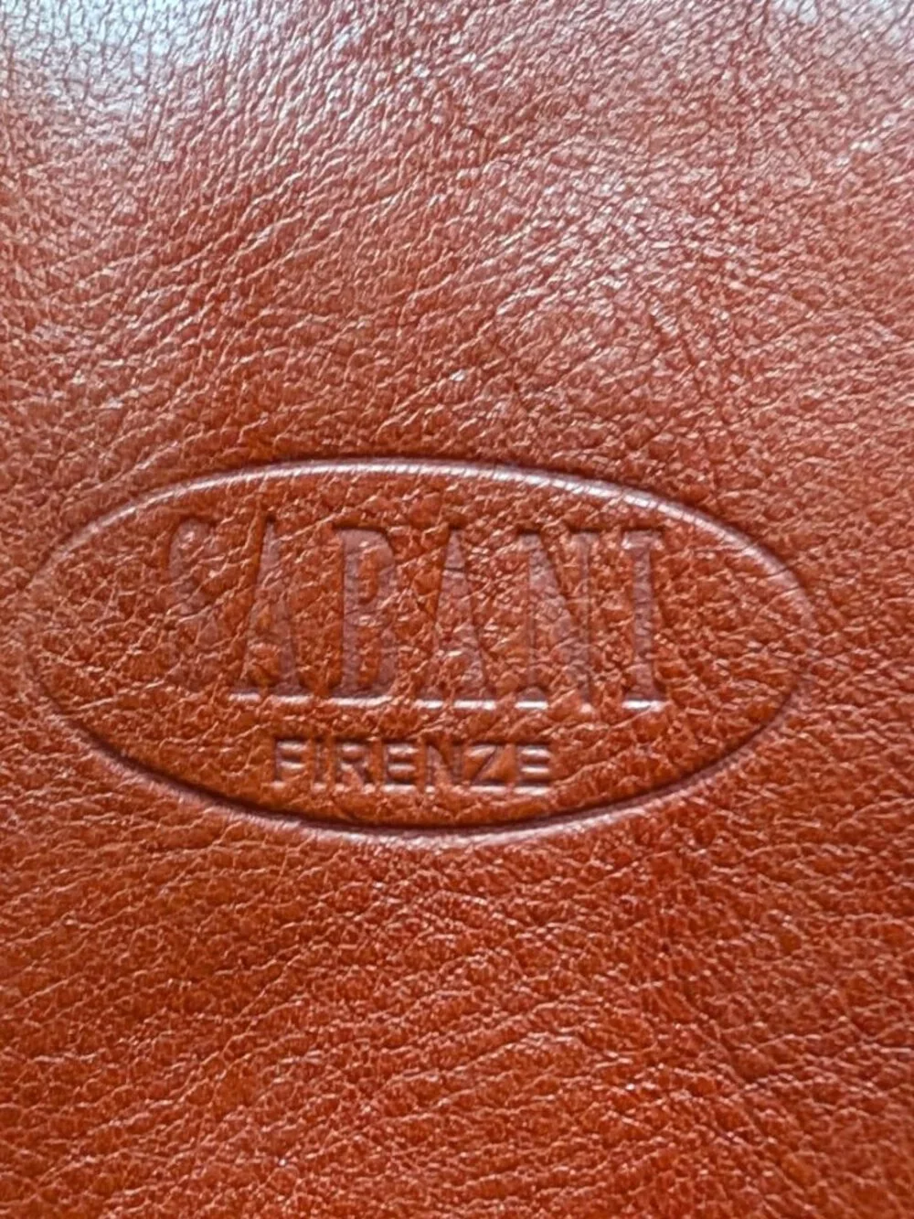 Sabani Firenze Messenger Bag Leather Handmade Italy Warm Brown